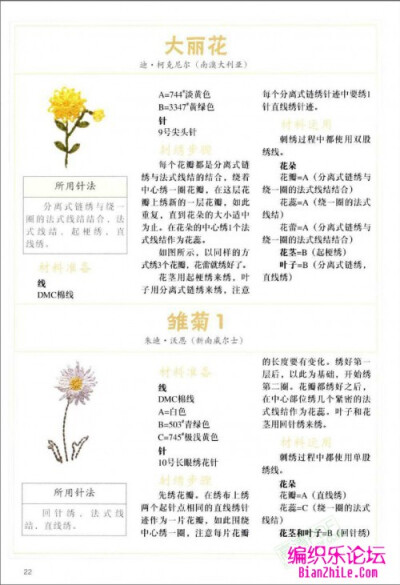 花朵刺绣