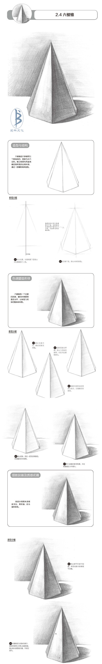 本案例摘自人民邮电出版社出版的《铅笔素描三步速成——综合技法》。更多原创绘画教程和作品将在“爱林文化”公众号（aiibook）中长期分享！爱林博悦——只为悦读者！