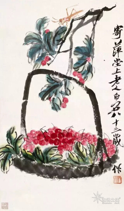 齐白石 ，画中有情，蔬果养人