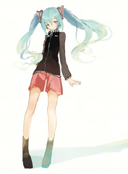 P站 二次元 插画 少女 头像 原创 唯美 初音未来 画师：jita id=27646214