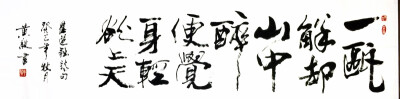 《一瓯解却山中醉》——（师父自幼习字，从不临帖，坚信“熟能生巧”、力求“自成一体”，认为日日习则日日新，习无止境……）