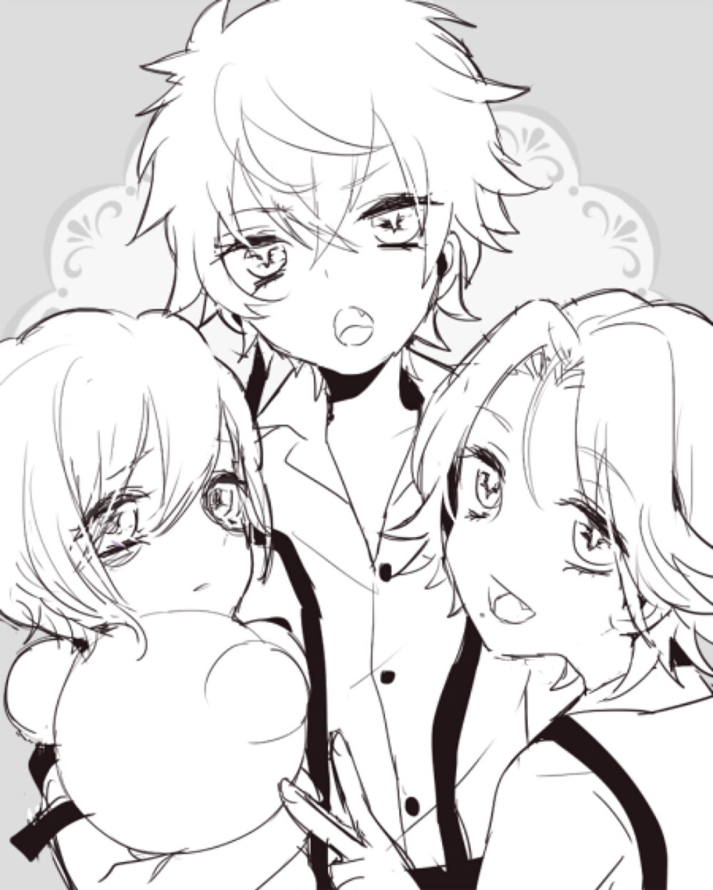 【侵删】魔鬼恋人 逆卷三兄弟 童年 可爱 diaboliklovers 少年 乙女