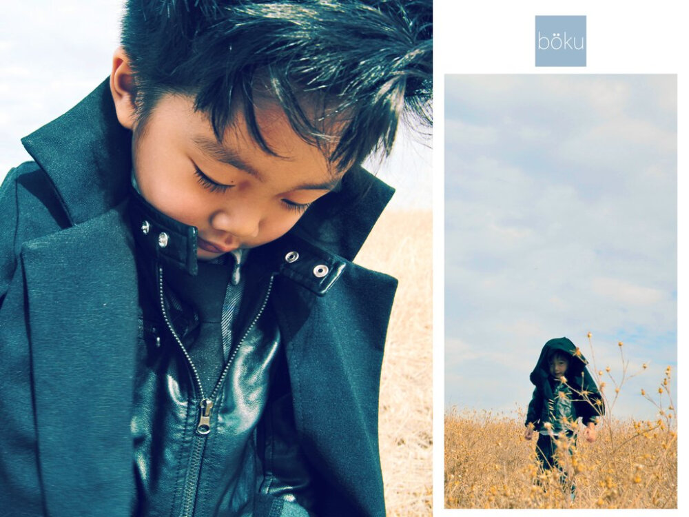 bokubaby, california, kids trench coat, kids fashion editorial