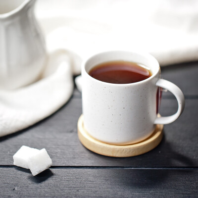 树可 带盖陶瓷杯马克杯 创意颗粒质感 咖啡杯牛奶杯茶杯办公水杯