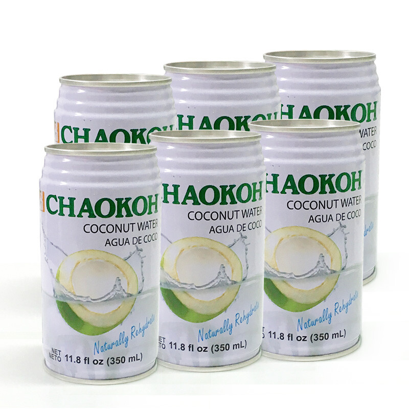 CHAOKOH俏果泰国进口 椰子水饮料 天然椰子水350ml*6罐装