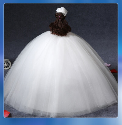 芭比娃娃婚纱公主摆件玩具正品雪纺绸布料