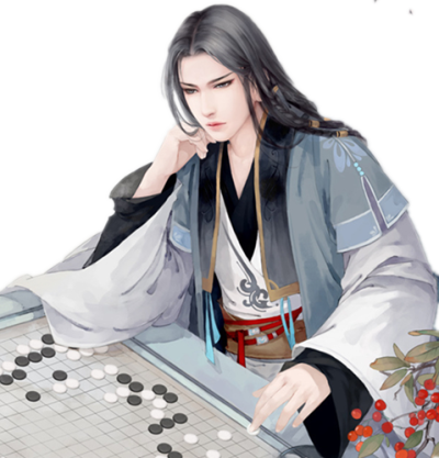 下棋男子