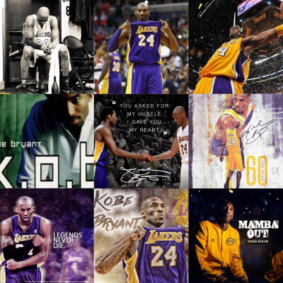 科比布莱恩特Kobe Bryant洛杉矶湖人LA 8号与24号
#科比退役#
#KB20##THANKYOUKOBE##科比再见#