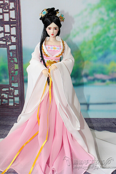 obitsu27中胸 可儿心怡娃娃 岚素体 1/6 古装娃衣 墨馨