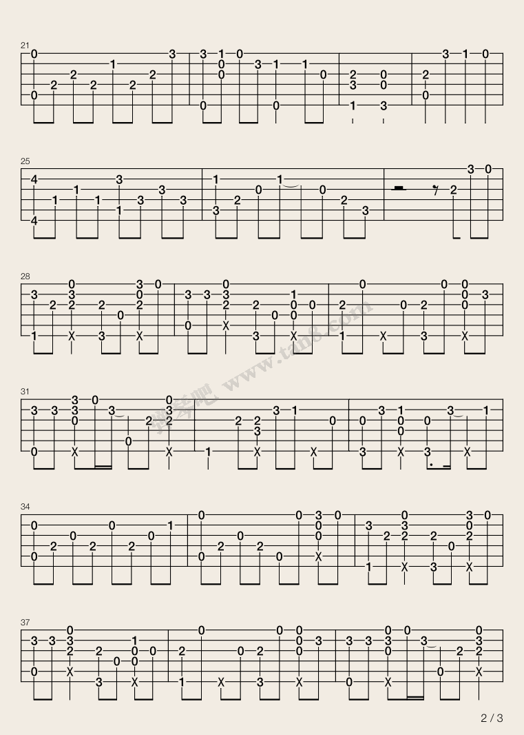 从零开始的异世界生活STYX HELIX-MYTH吉他谱2