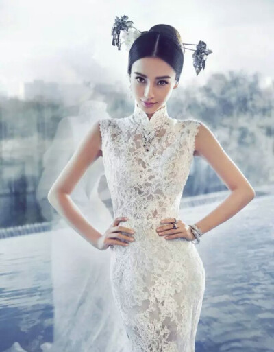 angelababy 婚纱照 唯美 古风