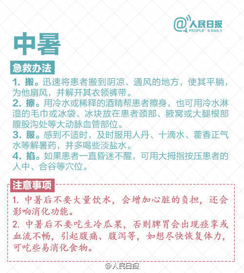 【人手一份！暑假出游安全急救常识】暑假快过半，你的出游计划实现得如何？在外游玩，万一遇到中暑、腹痛、烫伤、扭伤、食物中毒、晕倒等，该如何正确急救？提醒：如果救治不当，很可能发生二次损伤。出游在外，安全第一，了解急救常识，关键时刻有用！【转自人民日报】