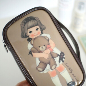 韩国进口afrocat 中号化妆包 make up pouch M_Sally