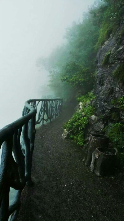 张家界-天门山。[摄影@南寒 也就是我自己。]用手机拍摄后期自己用美图调节。其实没有什么设备高端与否，只有用的好拍的好角度好还有爱。