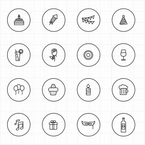 简单实用的黑白素材（图标）