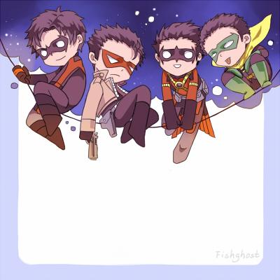 batfam_魚鬼_DC圈插画_网易GACHA二次元社区