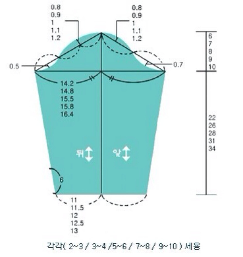 2—10岁t恤（袖）