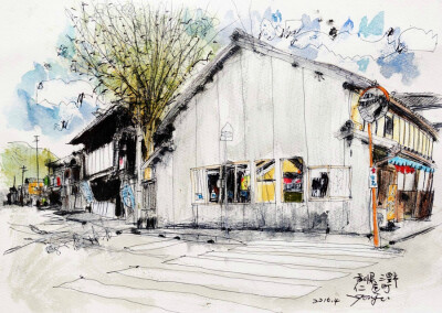 #建筑速写# by 加藤要治（Yohji Kato）