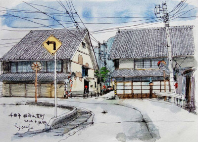 #建筑速写# by 加藤要治（Yohji Kato）