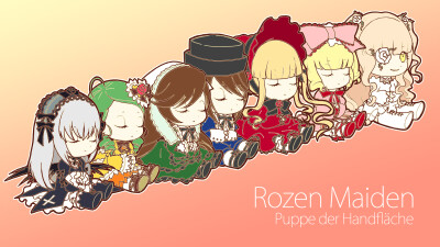 蔷薇少女薔薇少女ローゼンメイデン Rozen Maiden [水銀燈/金糸雀/翠星石 /蒼星石/真紅/雛莓/雪華綺晶]