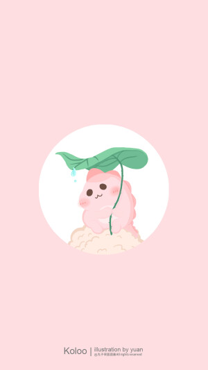 iPhone手机壁纸/锁屏/小恐龙空洛洛/夏天