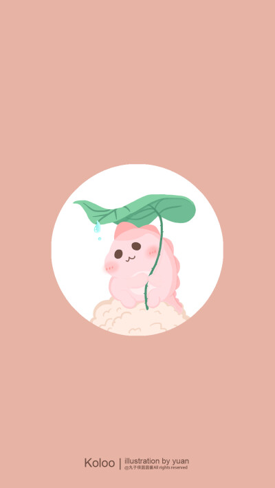 iPhone手机壁纸/锁屏/小恐龙空洛洛/夏天