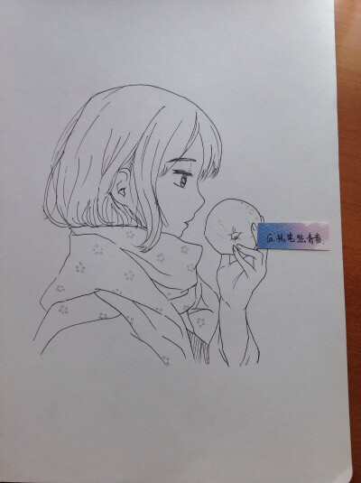 By：执笔绘青春。（零基础学画）不喜勿喷……