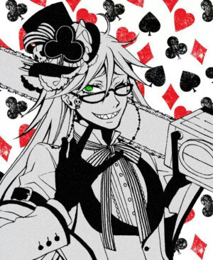 【Black Butler 黑执事】黑执事角色扑克牌的套图 Black Butler 黑执事 【格雷尔·萨特克利夫 （死神）】