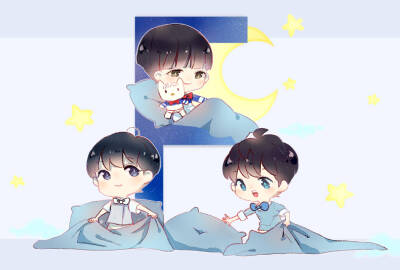 tfboys 三周年 手绘 cr.微博@数学老师女儿的朋友