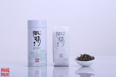 雨林古茶坊 嫩梢 古树普洱茶生茶 棉纸袋 礼盒包装设计 铁盒包装设计 新道设计作品