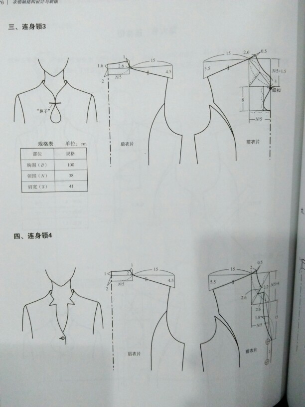 领子打版设计 连身领3.4