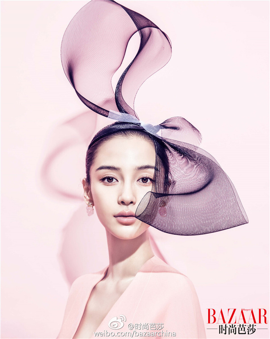 2015《Harper’s BAZAAR 时尚芭莎》二月刊封面：angelababy（杨颖）（拍的挺好，陈曼一出手，就知有没有✧(≖ ◡ ≖✿)就是满屏的粉红有点晃眼......）