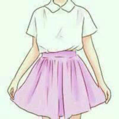 半身`裙系`女头【粉紫】