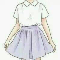 半身`裙系`女头【灰紫】