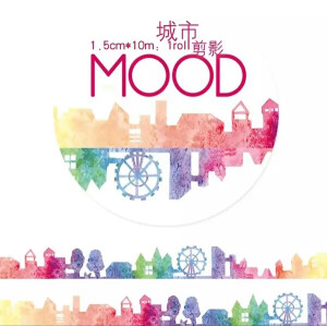 分装 mood原创和纸胶带   热款 城市剪影