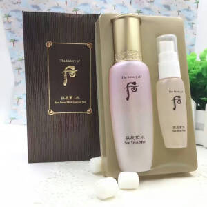 后7️水研喷雾超值套盒，一年只出一次哦✨✨✨水研喷雾100ml+赠送30ml宫中温泉喷雾，即时补水，保持水嫩，随时随地呵护你的肌肤补水，保湿，方便携带，喷出你的水嫩肌肤，炎热的夏天，即时供给你干燥的肌肤水分 含有宫中温泉喷雾，清气益水丹，银河水等成分采用韩方处方研制成的的宫中温泉喷雾