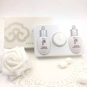 后，雪美白中样三件套！水乳各20毫升！面霜5毫升