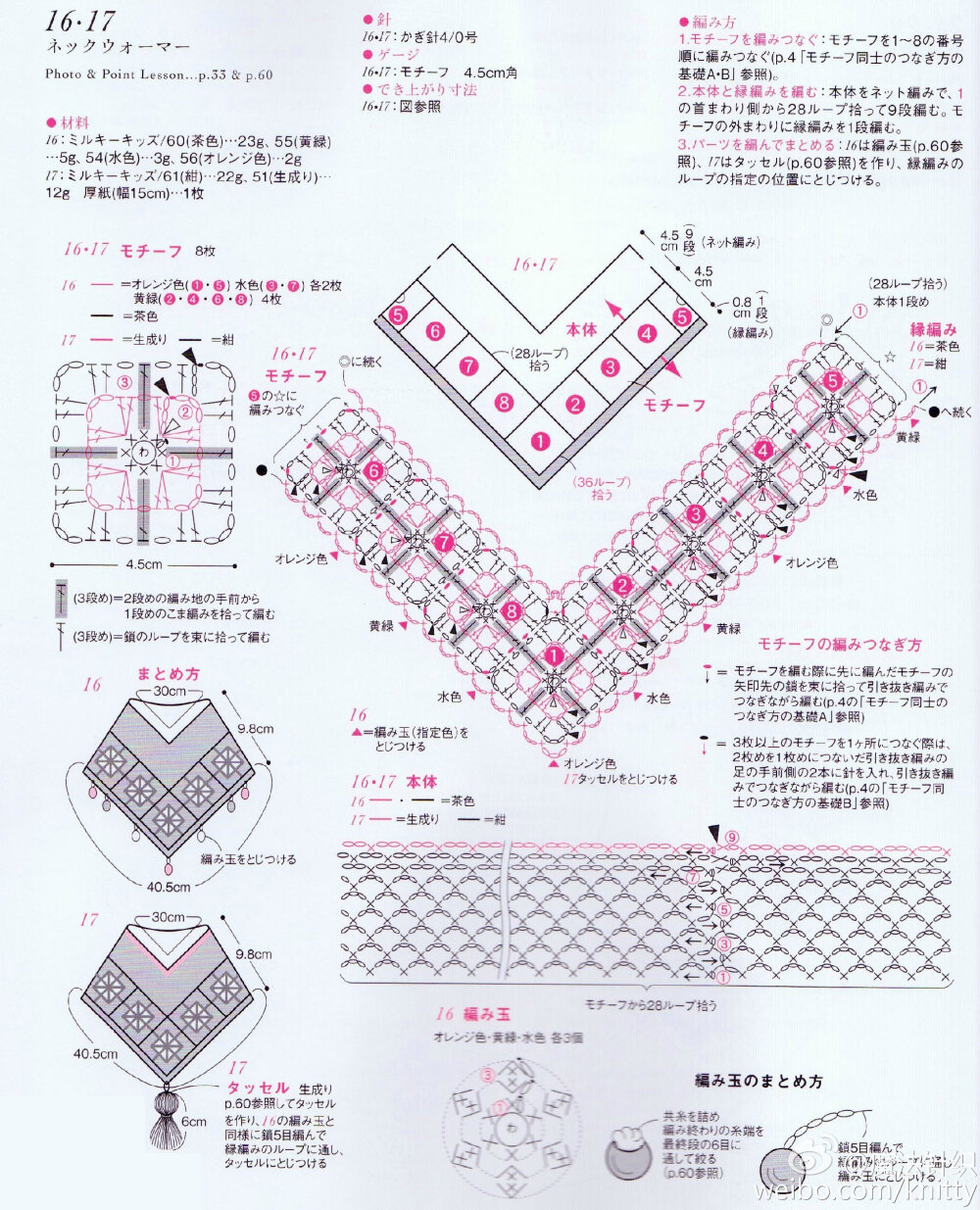 #图解分享# 宝宝披肩&帽子