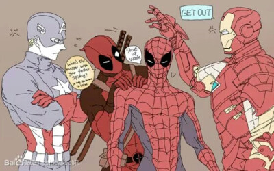 Marvel漫威 美国队长Captain America 死侍DeadPool 蜘蛛侠Spider Man 钢铁侠Iron Man