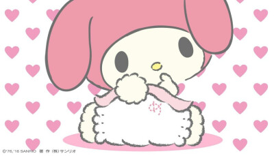 sanrio。melody。萌物。粉红色。宽屏壁纸。哒哒哒