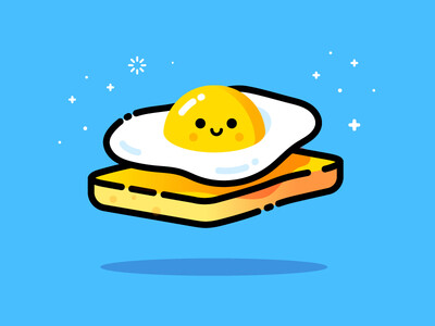 Egg / 煎蛋 / icon / 小图案/ 趣味 /设计/dribbble