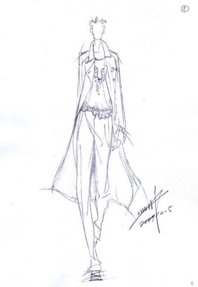 #他的怠慢#那些大师的手绘服装礼服婚纱设计图