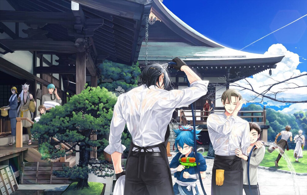 夏日本丸 一起来玩打水仗吧！