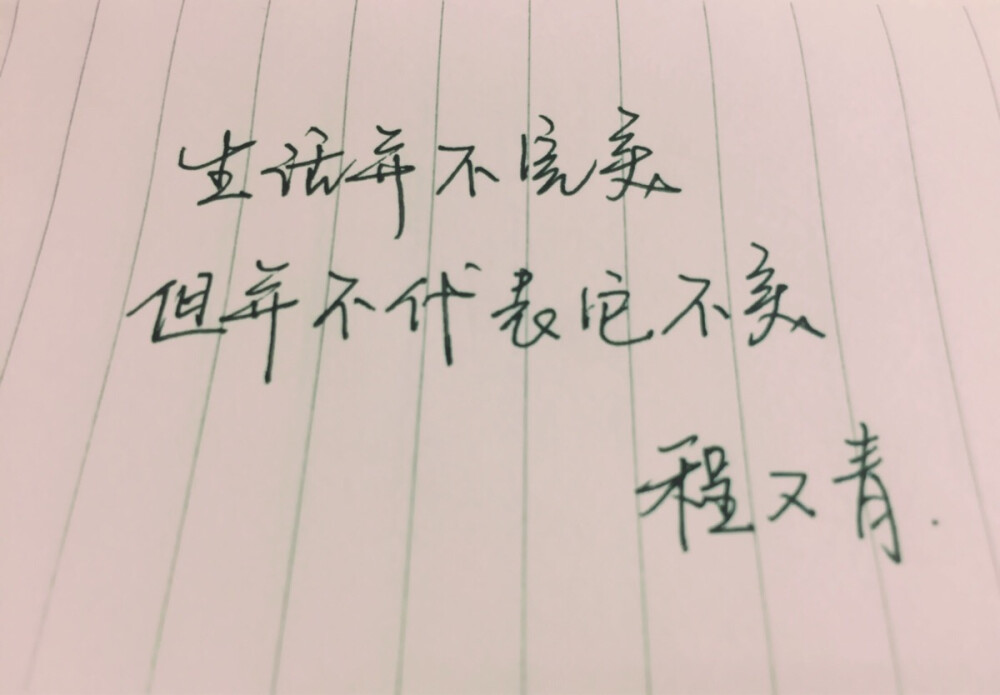 #文字# #手写# #我可能不会爱你#