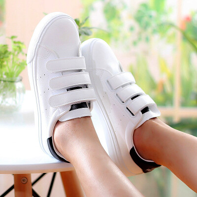 人本韩版低帮鞋女 学生平底运动休闲鞋平跟单鞋潮流纯色板鞋子