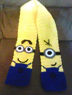 Project I Finished: Minion Scarf! Follow the link to the free pattern
I used.