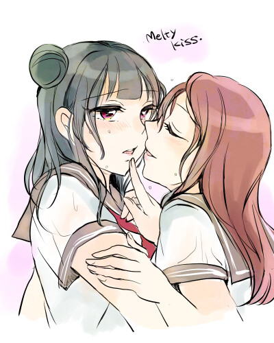 lovelivesunshine 津岛善子 津岛夜羽 樱内梨子 动漫 美少女 少女 百合 夜梨
善梨