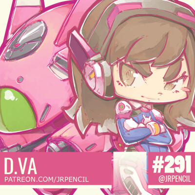 #守望先锋#Overwatch#D.VA# cr: jrpencil