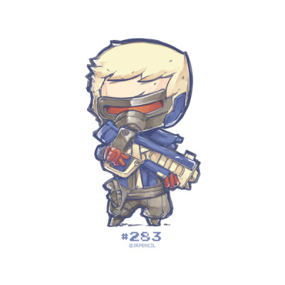 #守望先锋#Overwatch#Soldier 76#士兵：76# cr: jrpencil