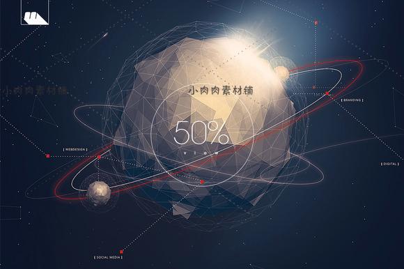 高清PS设计素材 未来科技科幻世界星球星际旅行海报模板psd14